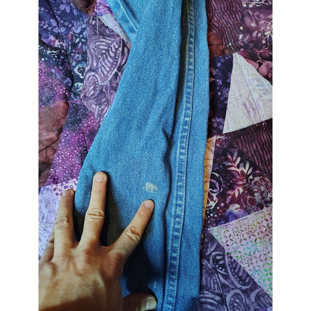 Vintage Y2K Wrangler Jeans Mens‎ 34x33 Blue Premium Cowboy Cut 13MWZ - Picture 4 of 10